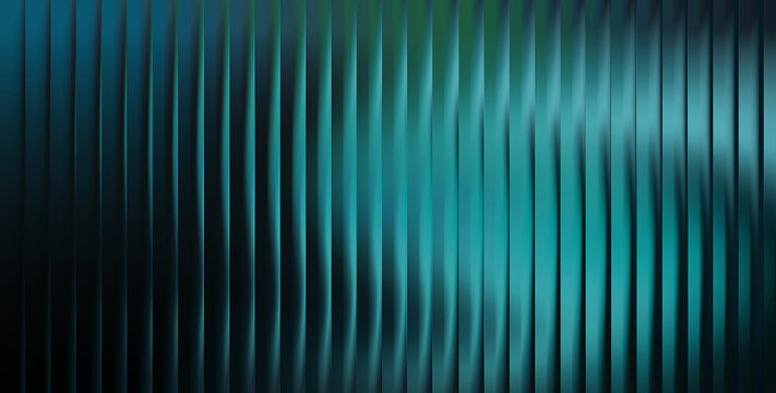 Vertical teal and black ribbed texture with gradient light effects