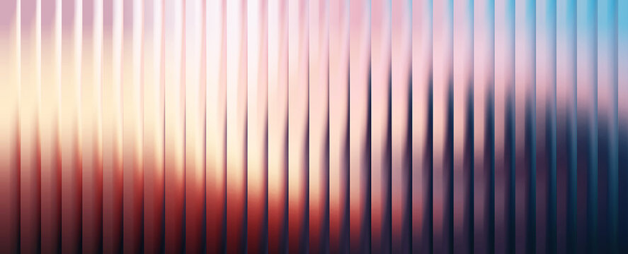 Vertical stripes with gradient light, pink, orange, and blue hues