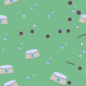 Kitchen Tools Repeating Pattern
