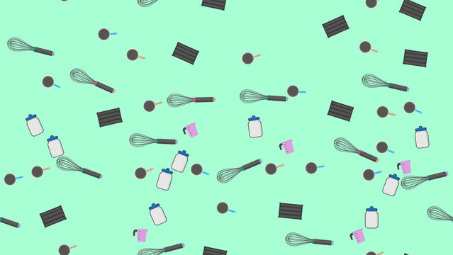 Kitchen Utensils Pattern