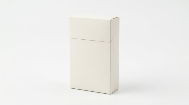 Blank Minimalist Cigarette Pack On A Clean White Background