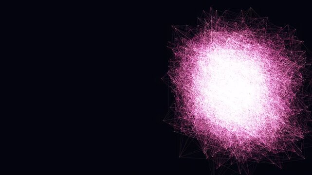 Evolving neural network point cloud data lattice motion background