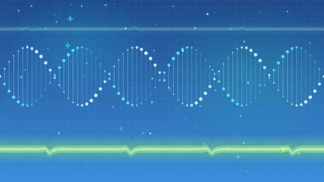 Medical DNA helix seamless loop background healthcare science presentation 4K Ultra HD