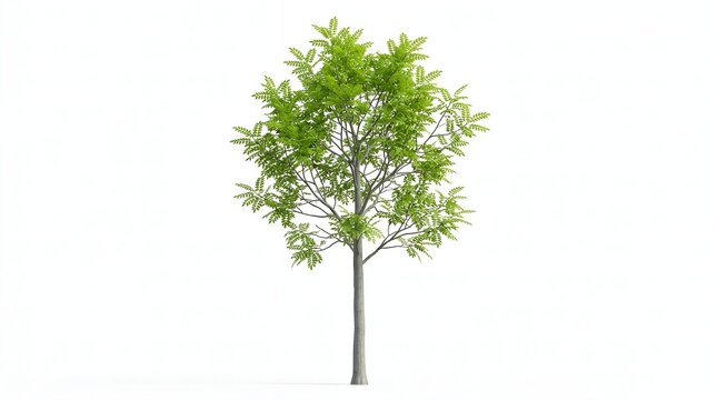 Green leafy tree with lush foliage