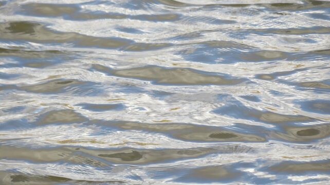 Ripples on blue water surface, natural background