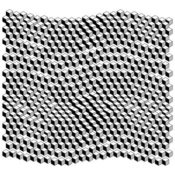 abstract grid vector tessellation isometric impossible stairs pattern black white texture