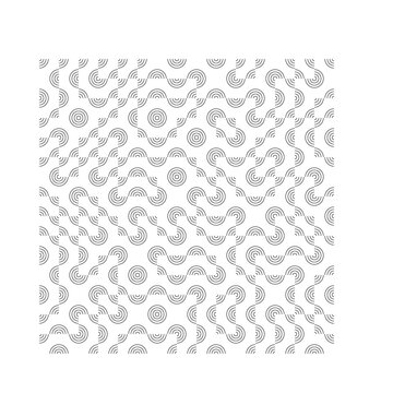 abstract grid vector tessellation truchet arc quad concentric ring pattern black white texture