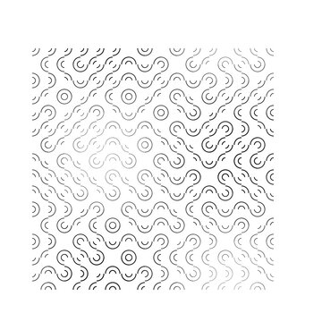 abstract grid vector tessellation truchet arc dynamic stroke scale wave pattern black white texture