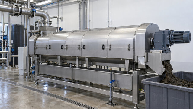 Wastewater Sludge Dewatering Screw Press