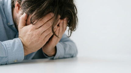 Fototapeta premium Labor shortage impact hospitality service workplace stress affects hospitality service during labor shortage impact and causes exhausted employee