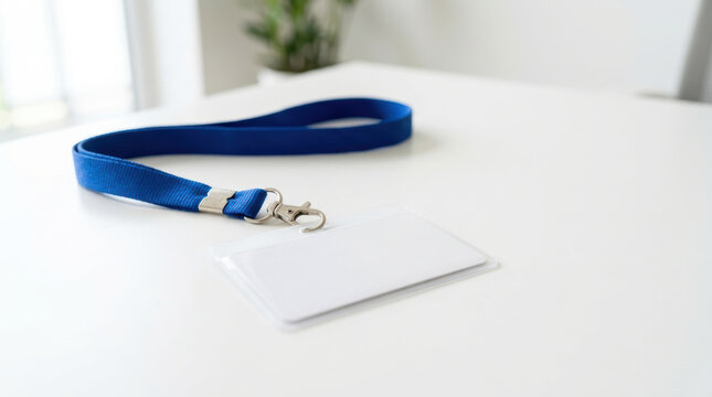 Blue lanyard identification card holder labor shortage impact hospitality service
