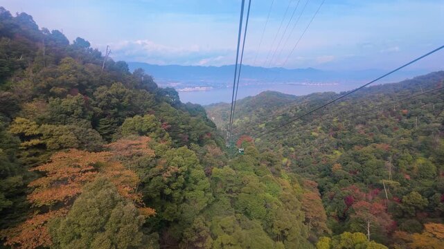 ロープウェイから見た風景