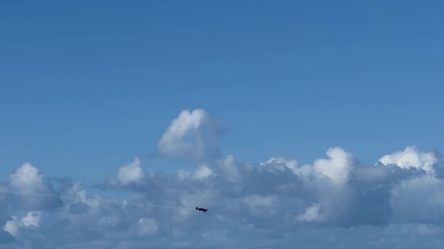 Aerobatic Stunt Plane Performing Maneuvers Over Gold Coast Pacific Airshow