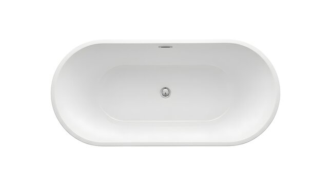 Modern White Freestanding Bathtub
