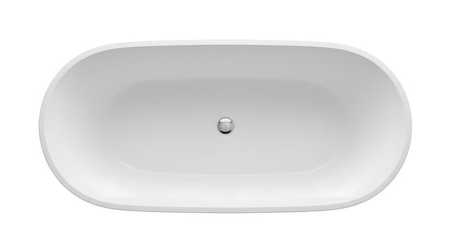 Modern Freestanding Bathtub Top View