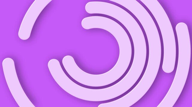 Concentric semicircles with soft shadows background animation
