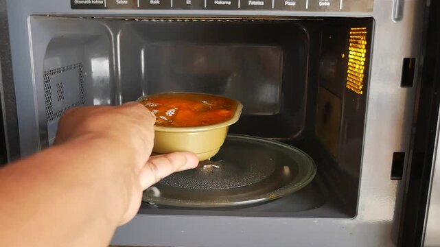 Warming meals using the microwave oven for quick and easy cooking