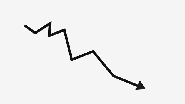 Corporate Earnings Down Animation with Professional Analytics Charts