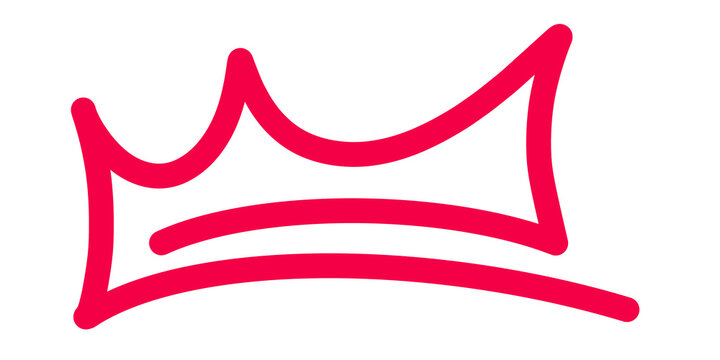 Simple Hand Drawn Crown Doodle