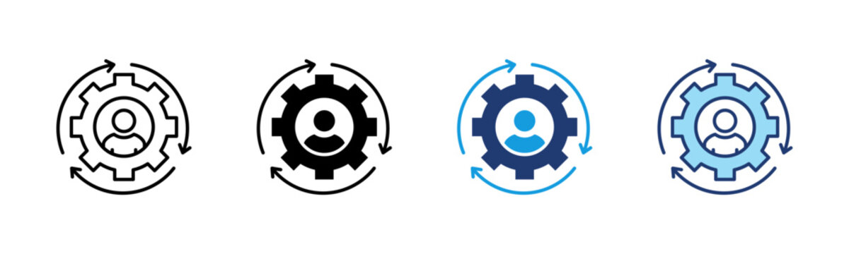 Self-Corrective icon set multiple style collection
