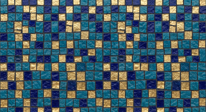 Seamless Venetian Glass Smalti Micro Mosaic Tesserae Wall Pattern