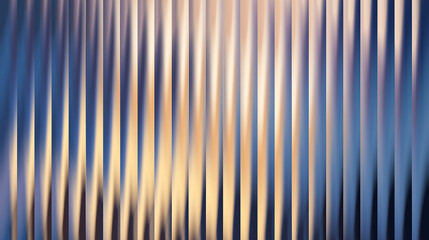Obraz premium Abstract background, with vertical blurry, stripes in shades, of blue, gold, and soft white light