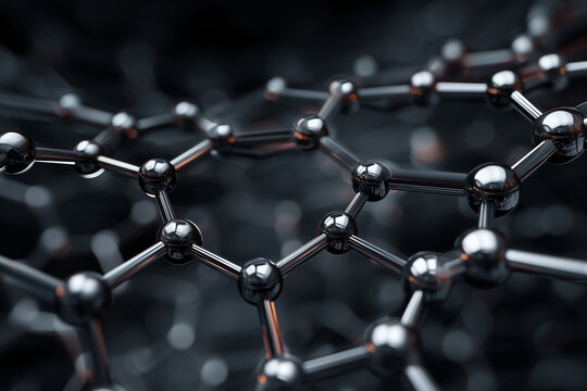 Abstract Carbon Nanotube Hexagonal Lattice Background