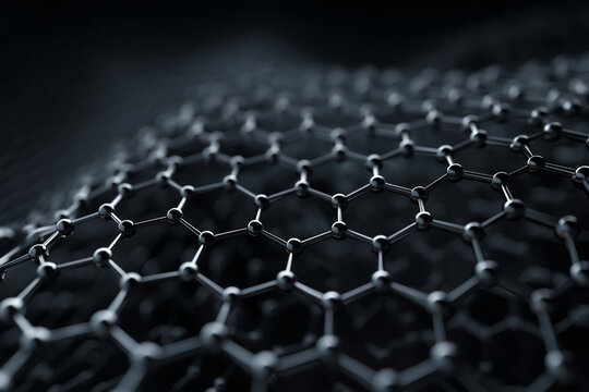 Abstract Carbon Nanotube Hexagonal Lattice Background