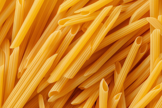 Raw Pasta Texture Uncooked Spaghetti Noodles Background
