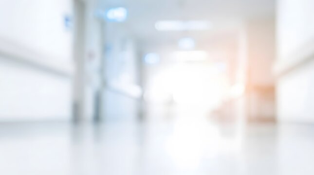 blur image background of corridor in hospital