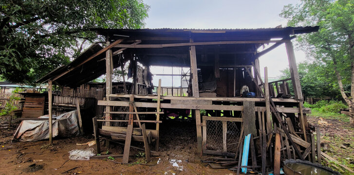 Dilapidated house