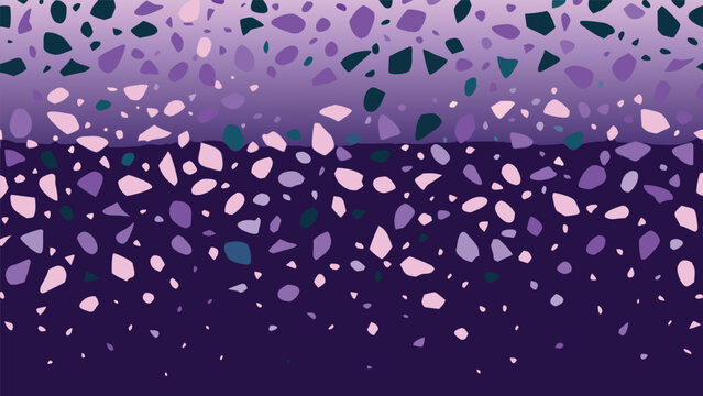 Abstract purple terrazzo pattern texture gradient background vector illustration with terrazzo gradient abstract illustration background template wallpaper interior aesthetic fragments