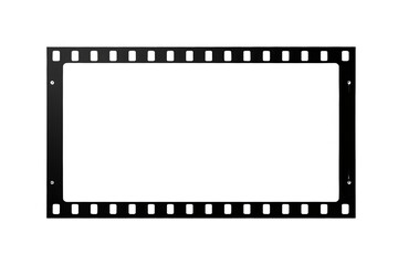 Fototapeta premium Thin black film negative frame surrounding broad blank center