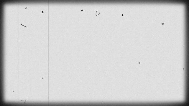 Retro film projector effect in 4K featuring a very thick and heavy rectangular vignette, large dynamic dust, hair, scratches, and noise flicker loop. Enhanced with SVG-like blur filtering and active d