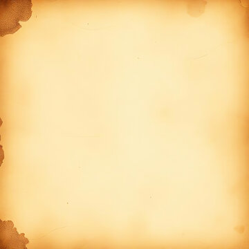 Aged parchment paper texture with darkened edges presents a vintage silhouette antique vellum background sepia