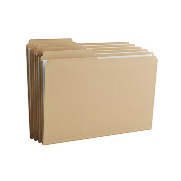 Stack of brown paper folders