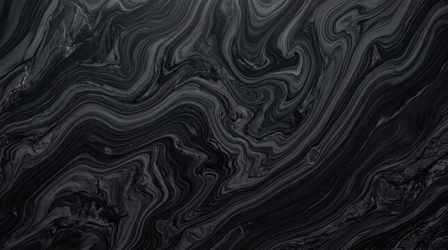 Abstract Black Marble Swirl Luxury Texture Background