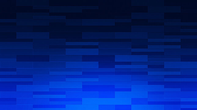 Dark Blue Gradient Brick Wall Abstract Background