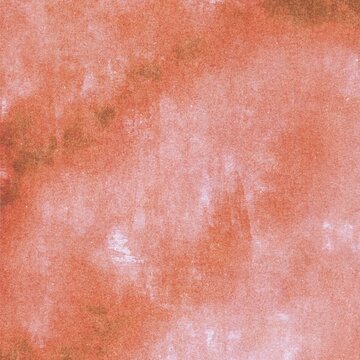 Hand Painted Coral Orange Japanese Watercolor Background