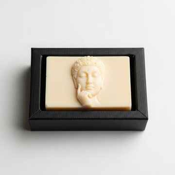 Blurry portrait of person on old digital photo frame display