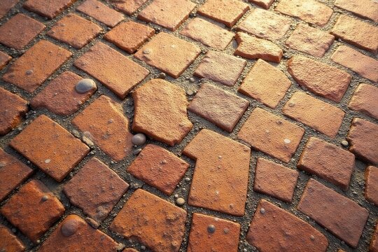 Rich brown tones, coarse sandstone paving texture, background, tiles, building material