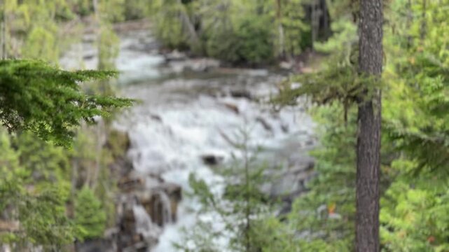 waterfalls along McDonald Creek in Montana