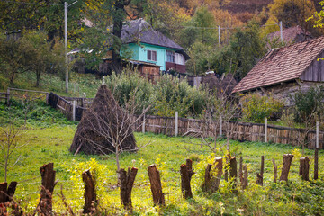 Obraz premium Countryside in Romania at autumn.