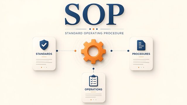 Standard Operating Procedure SOP Flowchart with Standards and Procedures