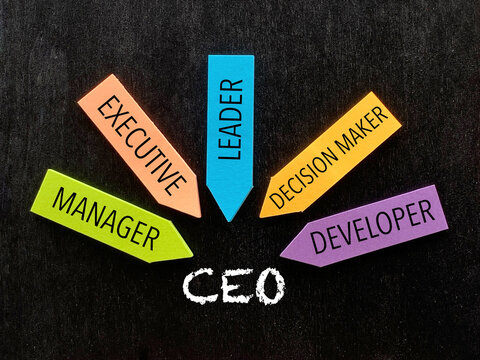 CEO Leadership Management and Decision Making Concept