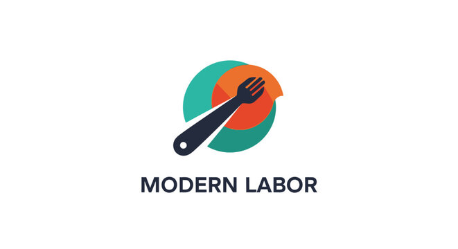 Modern Labor Restaurant Logo Design.