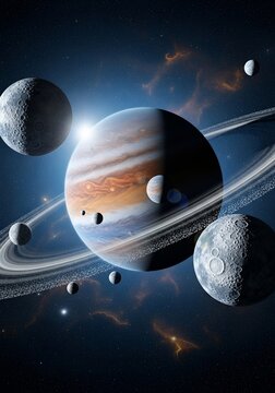 星屑の戯れ、巨大な環と月光の囁き