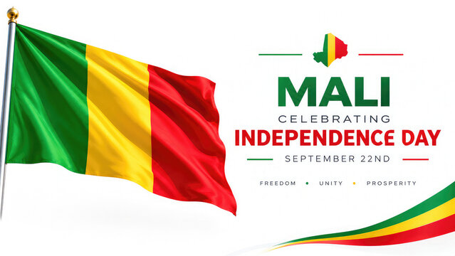 Mali Independence Day Celebration &ndash; 22 September | National Flag & Patriotic Festive Banner