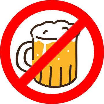 no alcohol drinking sign