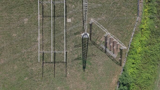 TERNA Power Grid Substation and Electricity Infrastructure Near Milan Italy